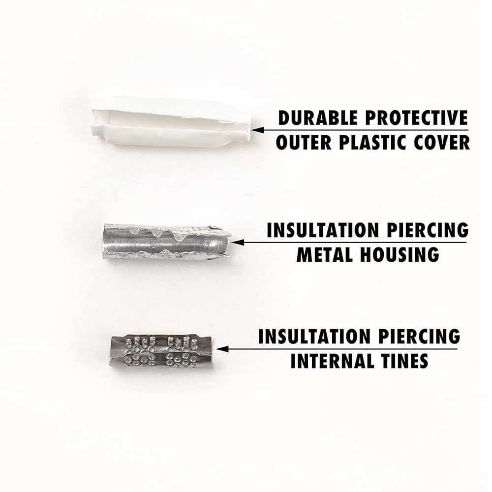 100 pcs Low Voltage B Connectors Crimp Splice Terminals– AWG
